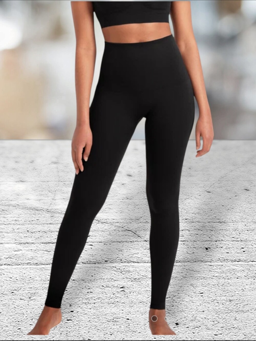 Shapermint Seamless Comfort Mud-waist Shaping Leggings Gray Sz Small